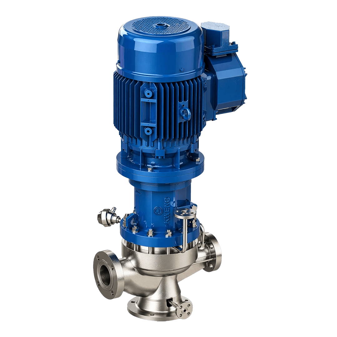 Inline Vertical magnetic drive pump for hydrocarbon processing