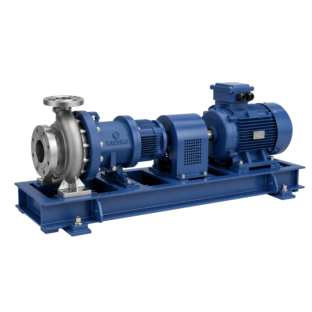ISO magnetic drive pump for solvent and high-purity process fluid handling