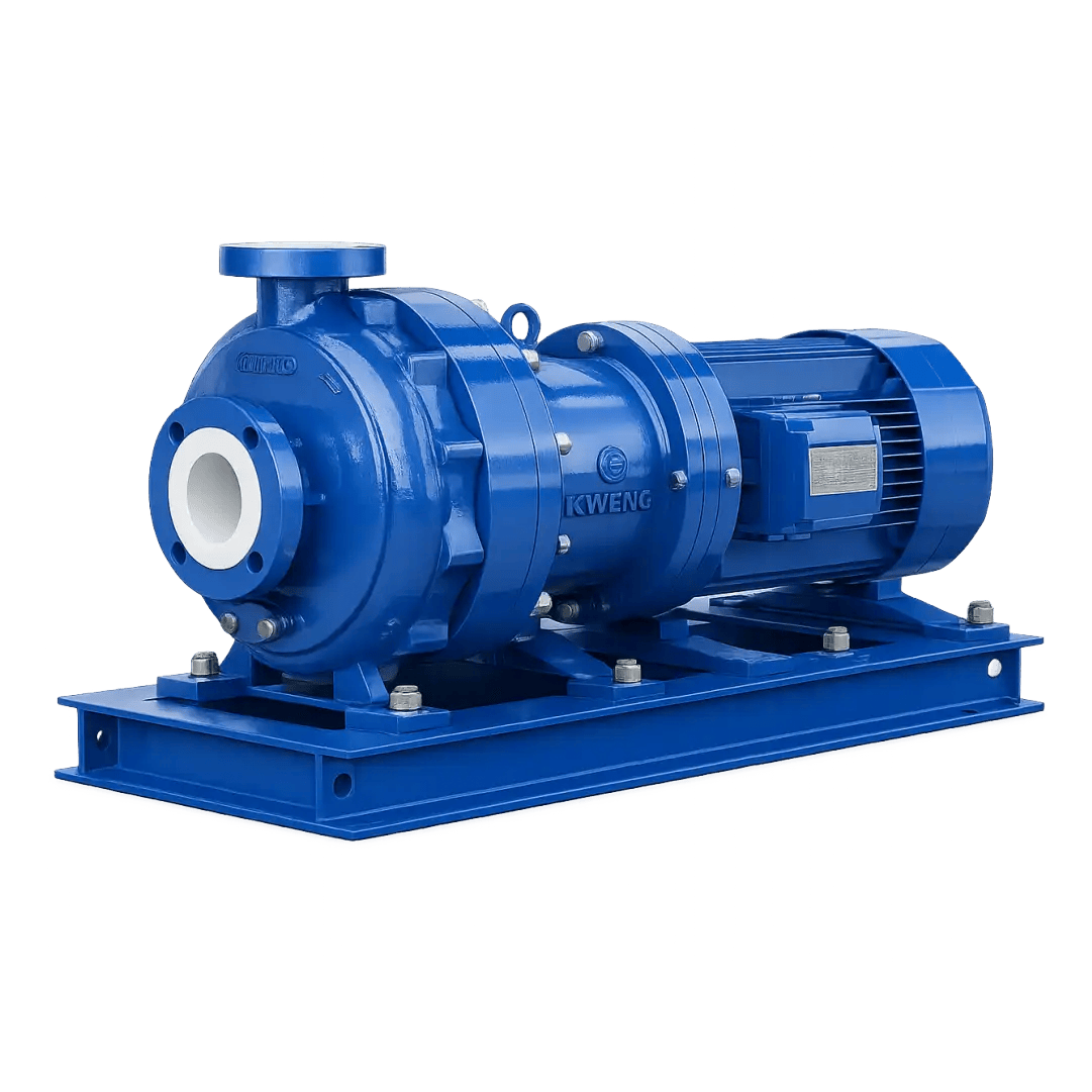 PFA Lined magnetic drive pump for leak-free chemical processing