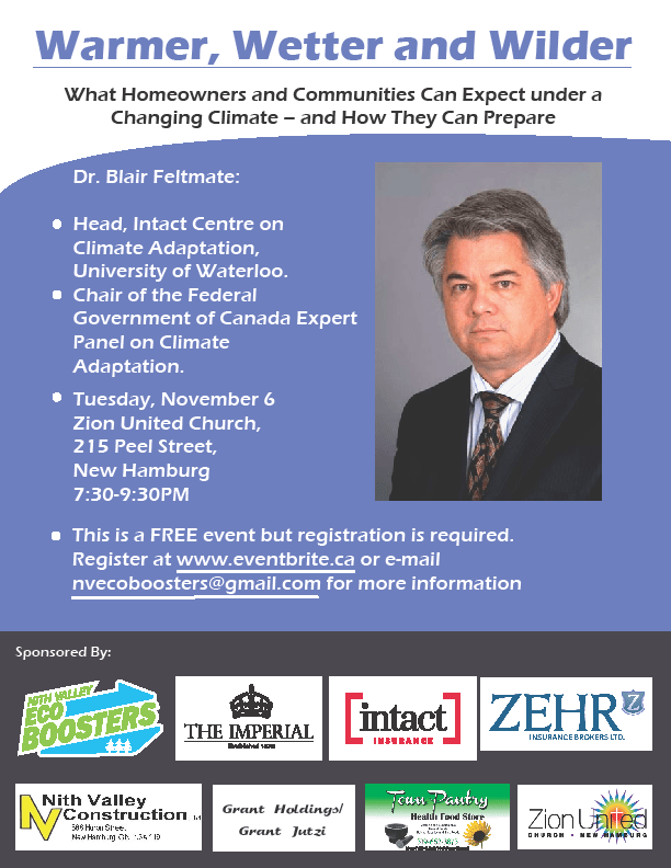 Warmer, Wetter and Wilder | What Homeowners and Communities Can Expect under a Changing Climate -- and How They Can Prepare | Dr. Blair Feltmate