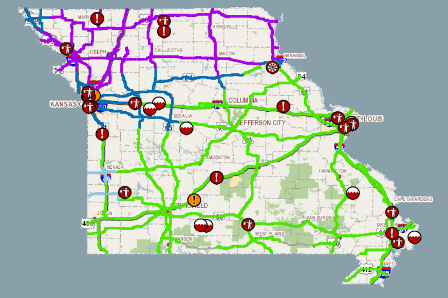 Several Roads Covered In Winter Storm