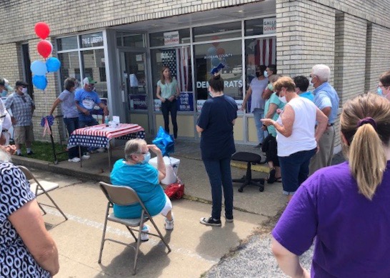 Nicole Galloway And Lindsey Simmons In Mexico On Wednesday For Grand Opening Of Audrain County Democratic Headquarters