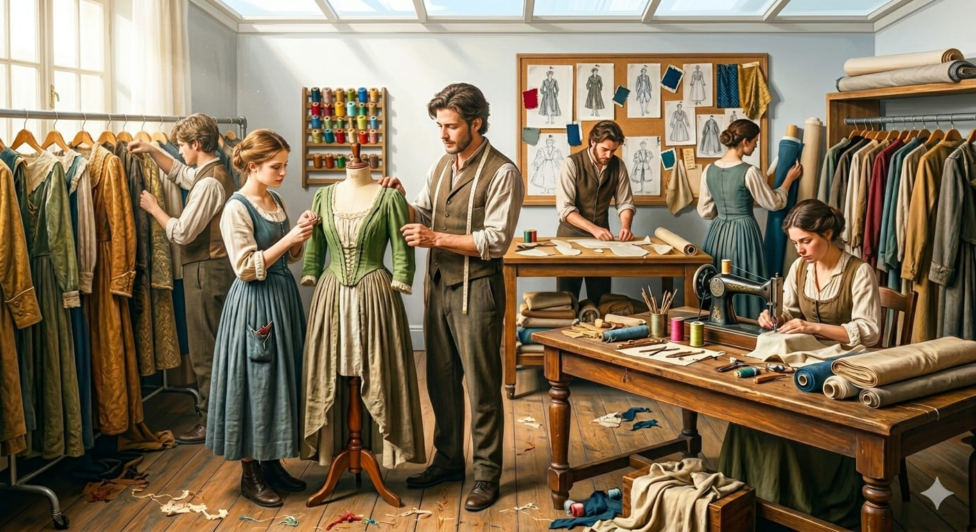 Costume designing for fashion industry