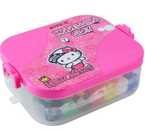 Hello Kitty Playdough in a Box, 7 Colors + 8 Tools, 380g