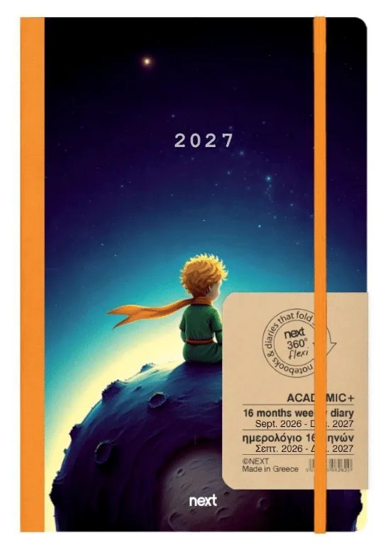 Academic diary weekly 9/2026-12/2027 flexi 14 x 21 cm Little Prince