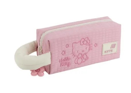 Hello Kitty pencil case pink pouch with soft handle