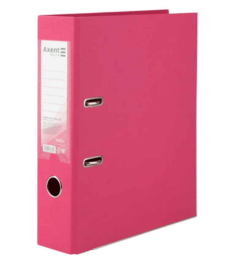 Axent A4 Box File 7.5cm Double Sided PP Coating Pink