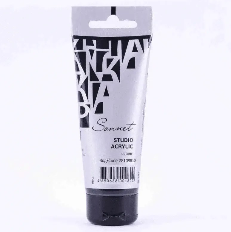 Acrylic Paint “Sonnet” tube 75ml Black