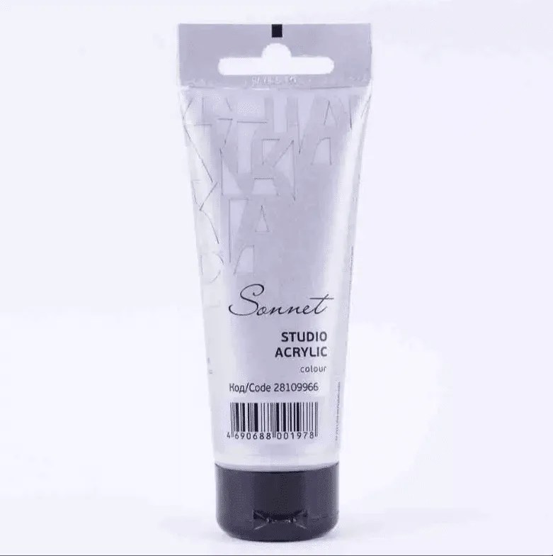 Acrylic Paint “Sonnet” tube 75ml Silver