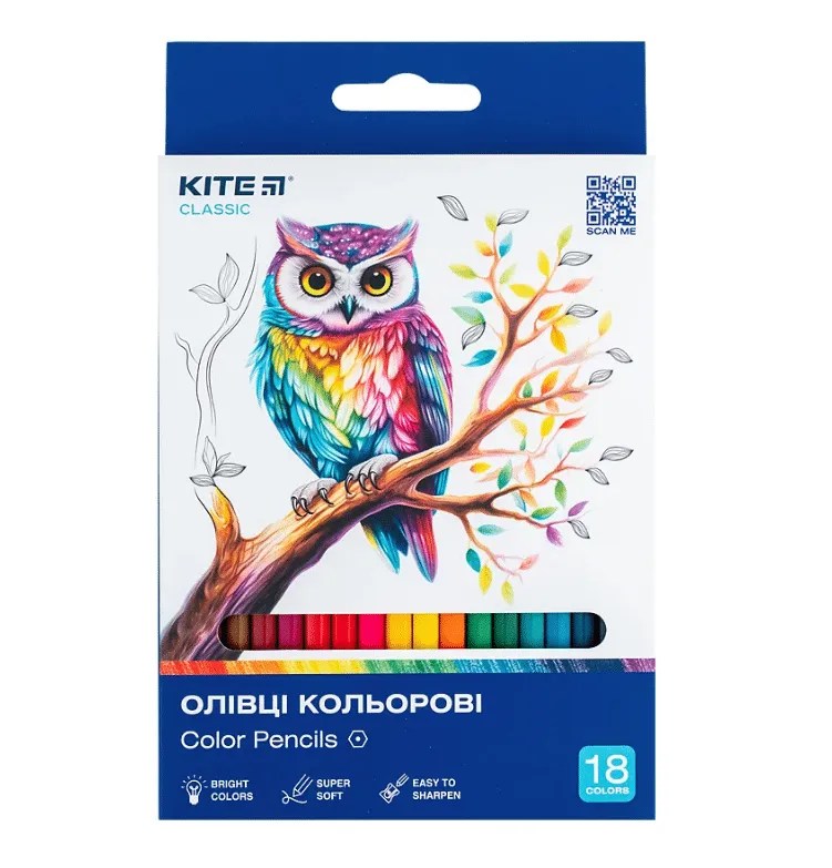 Color pencils Classic, 18 pcs.
