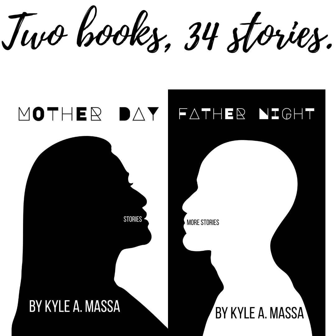 The book covers for "Mother Day" and "Father Night," side by side.