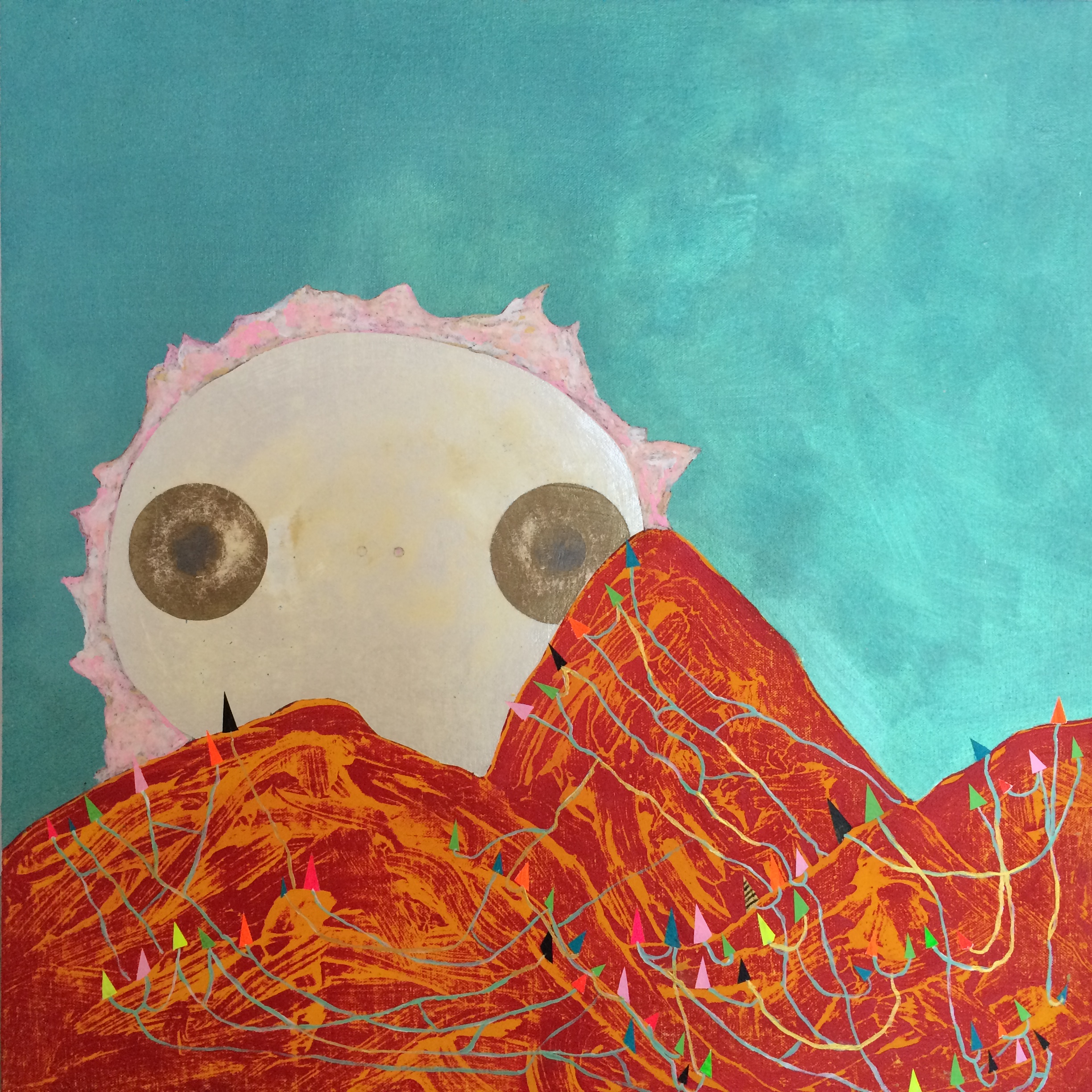 Winnipeg Alien Coastal Mountain Vista 24"x 24" ©2015 Kyle Labinsky