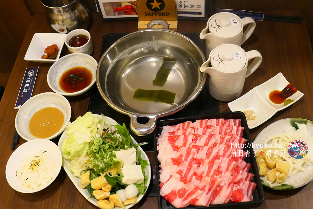 大阪梅田車站美食 ｜ 但馬屋・涮涮鍋60分鐘食放題・平日午餐價格1580円 ｜ 牛、豬、雞肉 + 蔬菜配料吧 + 哈根達斯冰淇淋 + 白飯吃到飽