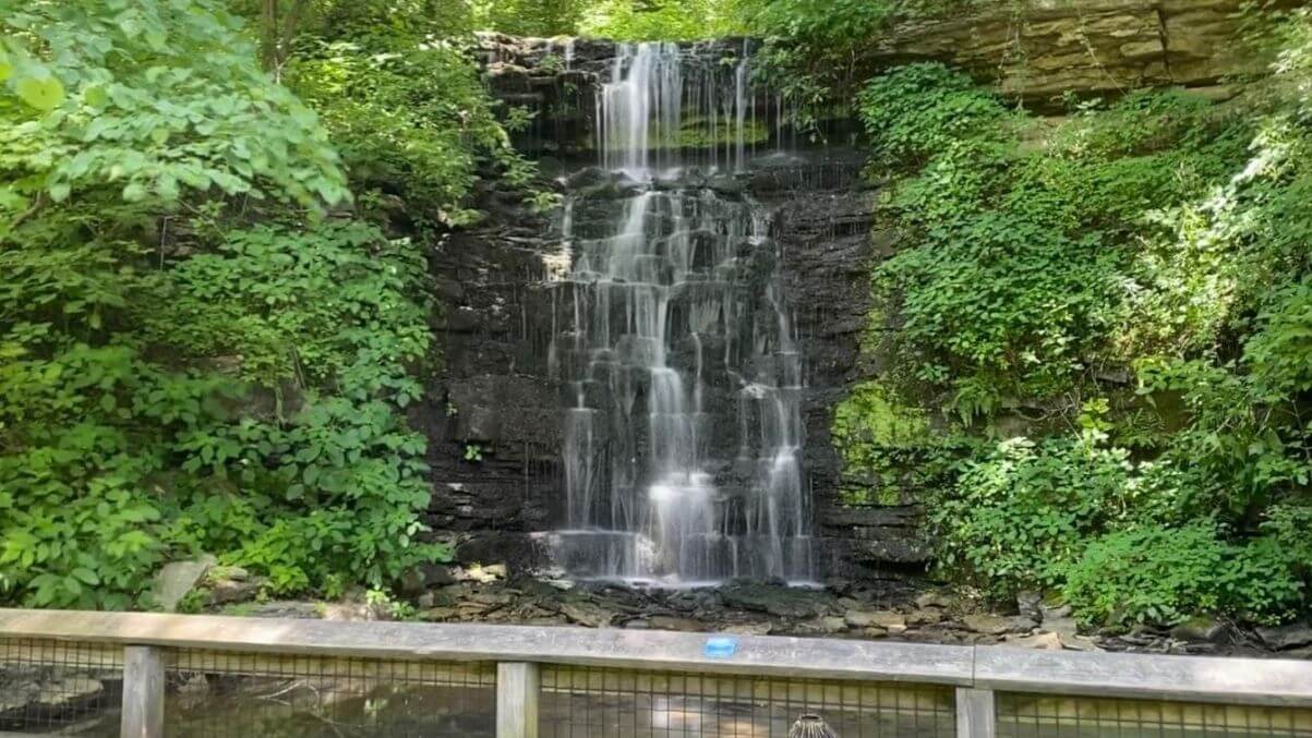 Hurst Falls at Cove Springs Park in Frankfort