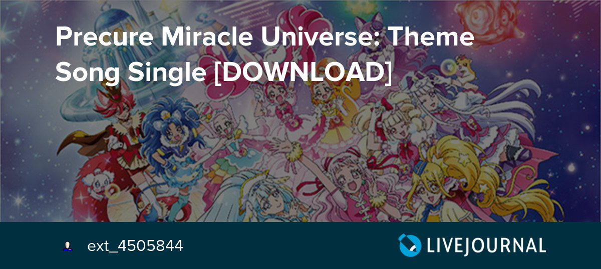 Precure Miracle Universe: Theme Song Single [DOWNLOAD]: Precure ...
