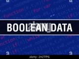 Boolean Data With Binary Code Digital Technology Background Abstract