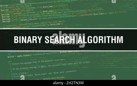 Binary Search Concept With Random Parts Of Program Code Binary Search With Programming Code - Download Modern Ocean Photo | Mobile