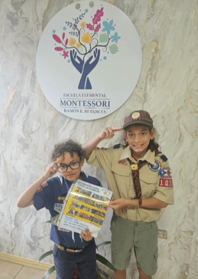 Scouts en la escuela Montessori