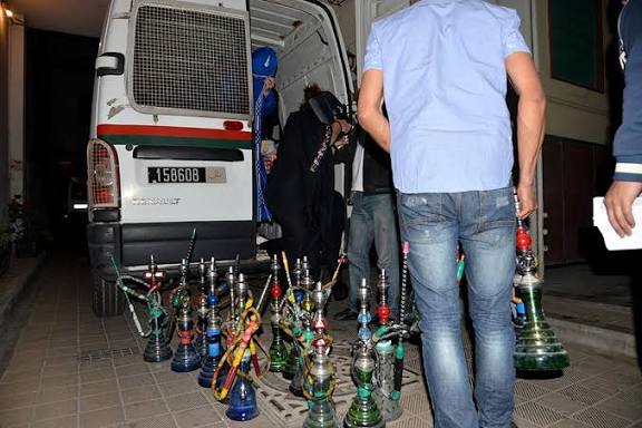 حملة أمنية بكلميم تسفر عن توقيف مسيري مقاهي وحجز عشرات النرجيلات