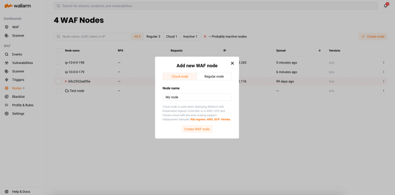 Creation of a cloud node