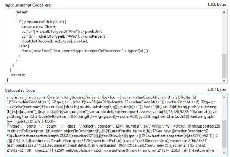  javascript obfuscation example