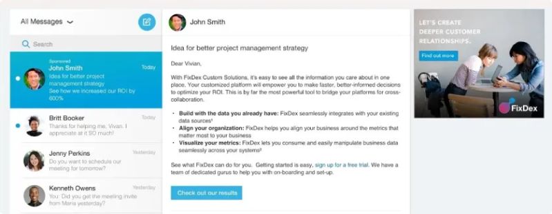 Mail Linkedin - High Quality Light Texture - Retina
