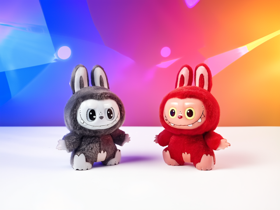 Real vs Fake Labubu figures side-by-side comparison