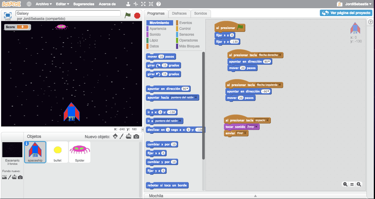 Tallers Extraescolars STEAM Videojocs Scratch