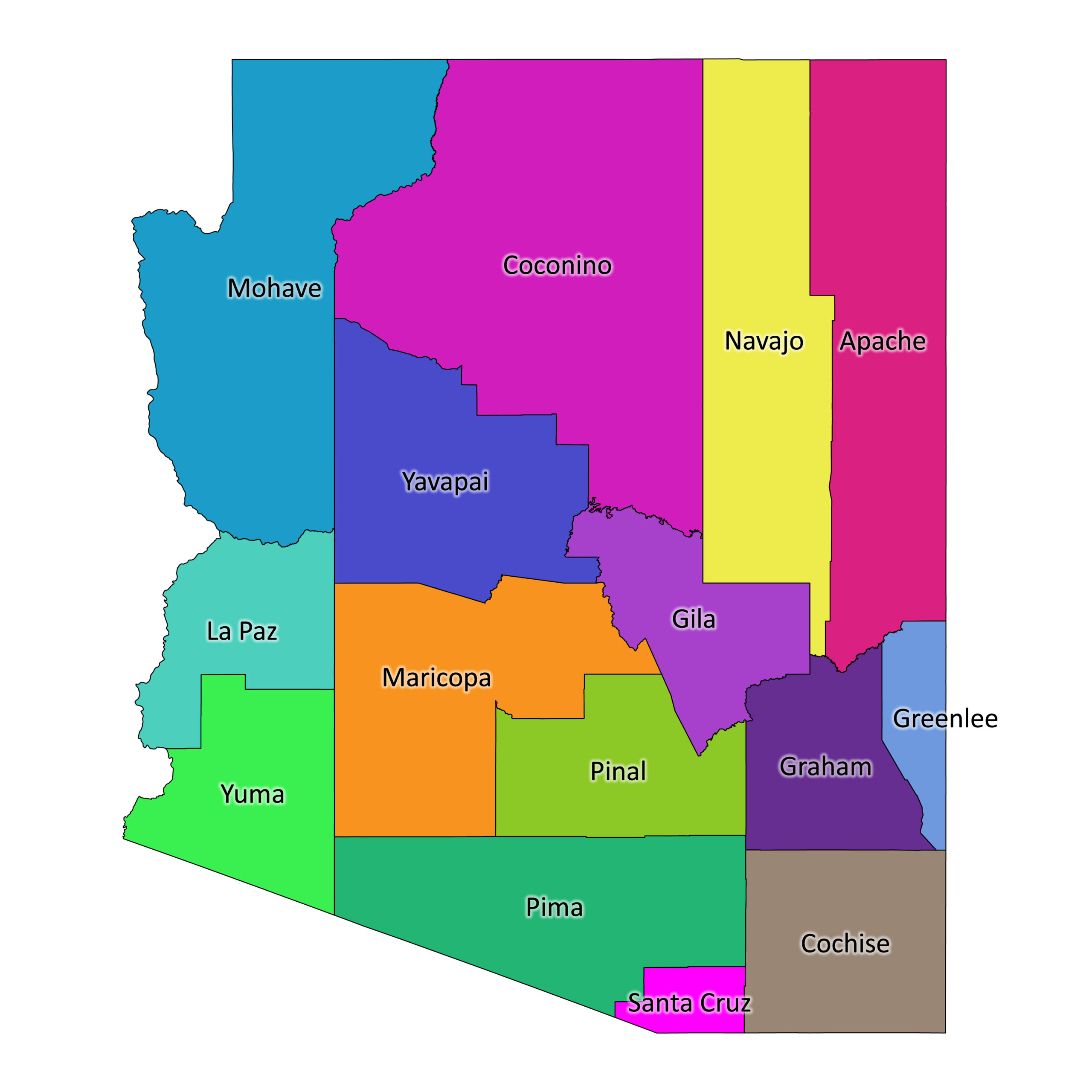Mesa Arizona Zoning At Deloris Colvin Blog Arizona Labeled Map Colored Scaled 
