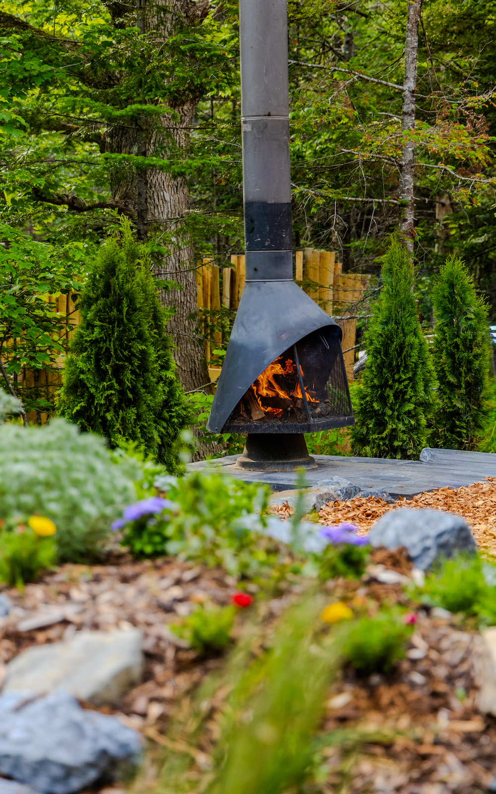 Forest venue at La Belle Cabane wedding venue, nature retreat near Saint John NB.