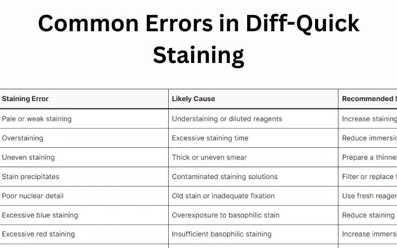 9 Common Diff-Quik Staining Errors and How to Fix Them (Troubleshooting Guide)