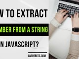 How To Extract A Number From A String In Javascript Labotrees