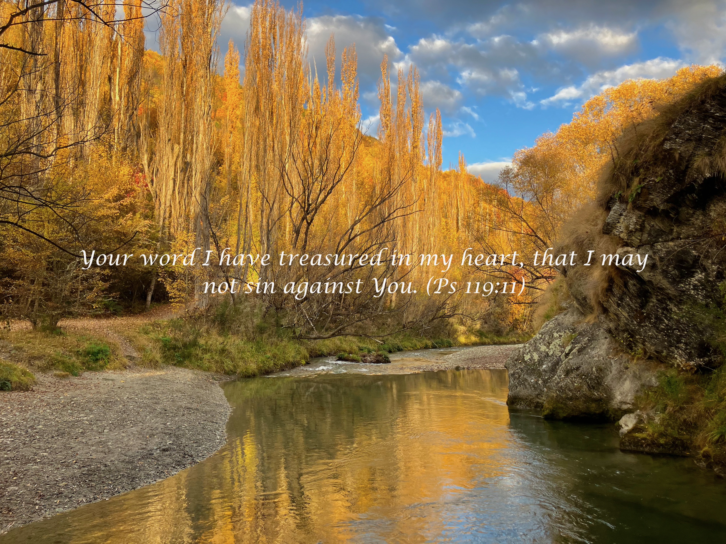 The difference God's Word can make (2 Kings 22). Your word I have treasured in my heart, That I may not sin against You. (Ps 119:11)