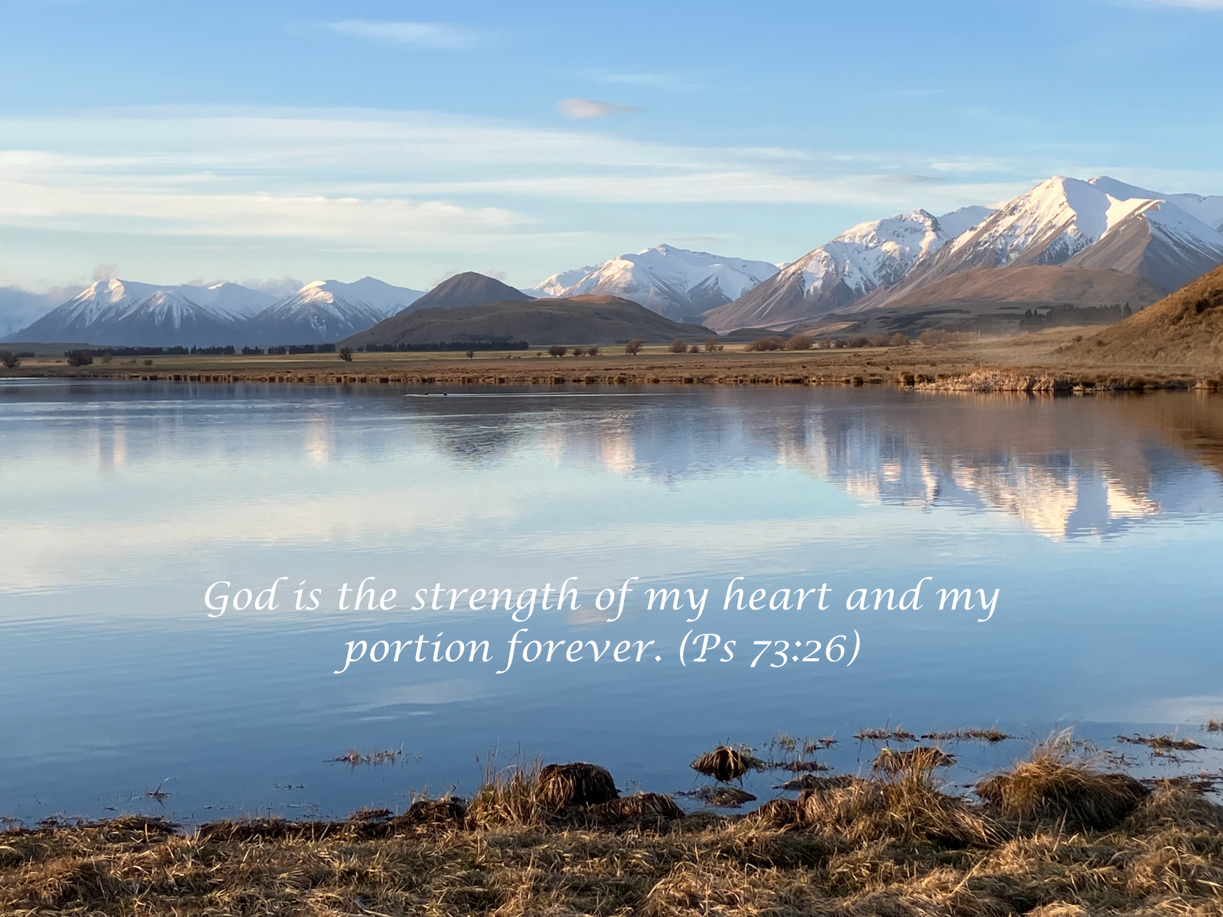 How to love and serve God well (2 Kings 23:1-27). God is the strength of my heart and my portion forever. (Ps 73:26)
