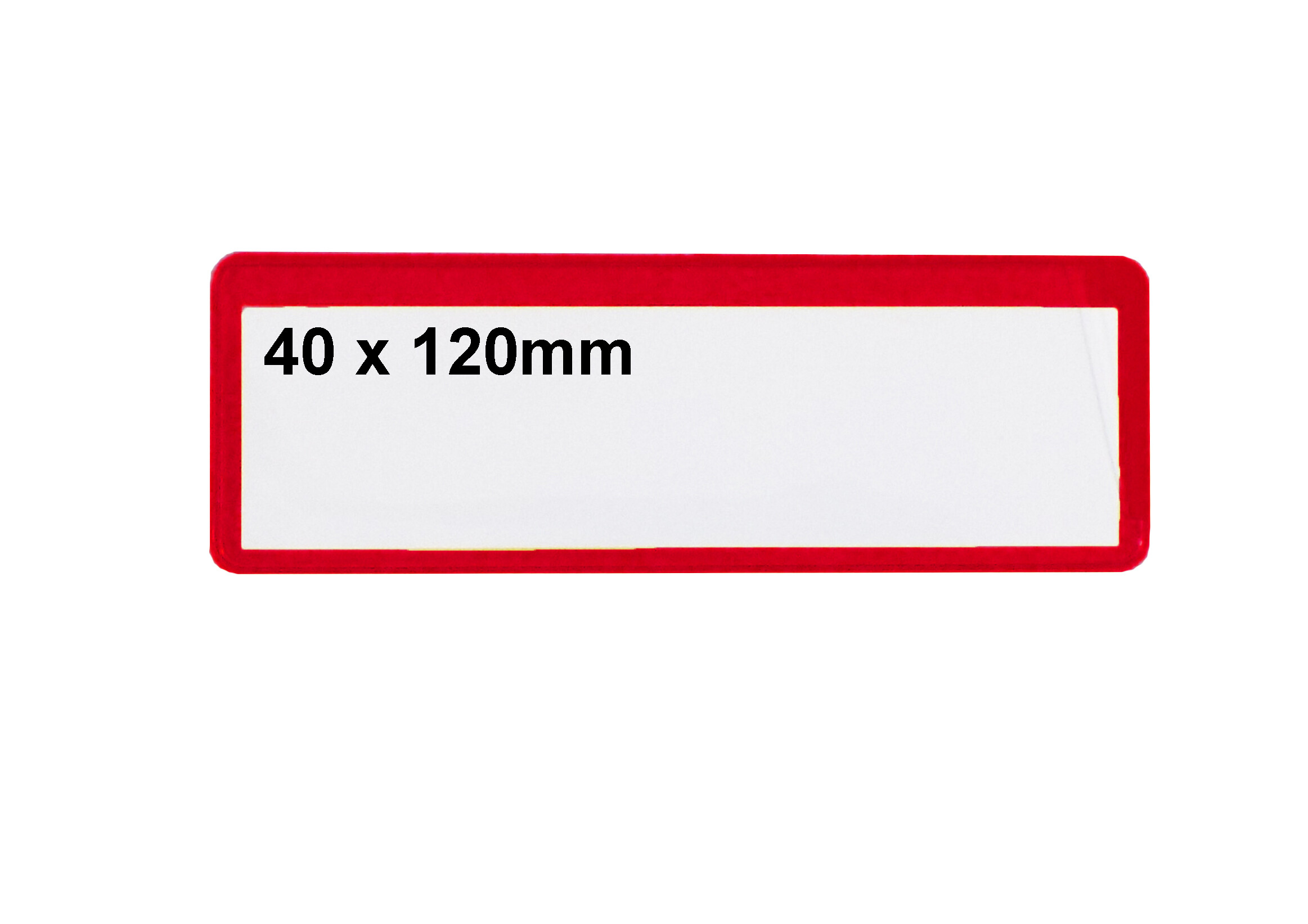 MH-USA Ticket Pouches - Self-Adhesive - H.40mm x W.120mm - Pack of 100 - Red