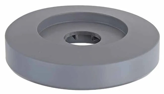 Detail of a shelving caster base