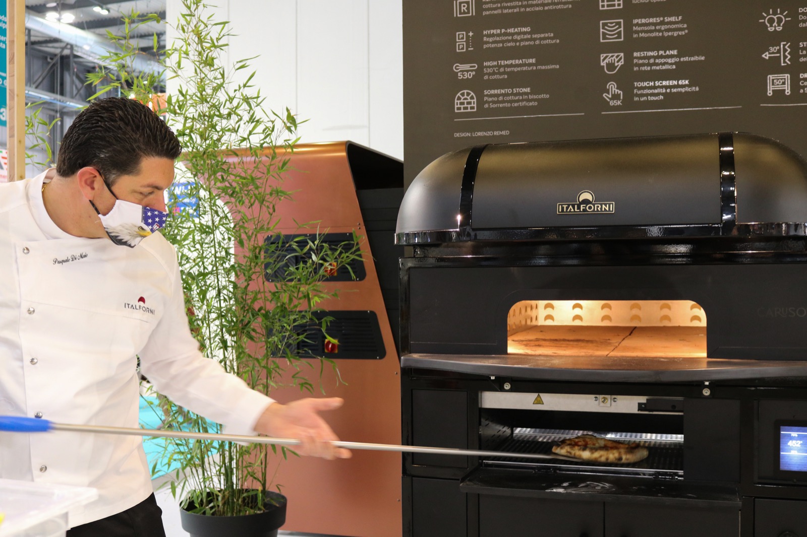 Italforni presenta “Caruso” a HostMilano, l'elettrico per pizza napoletana
