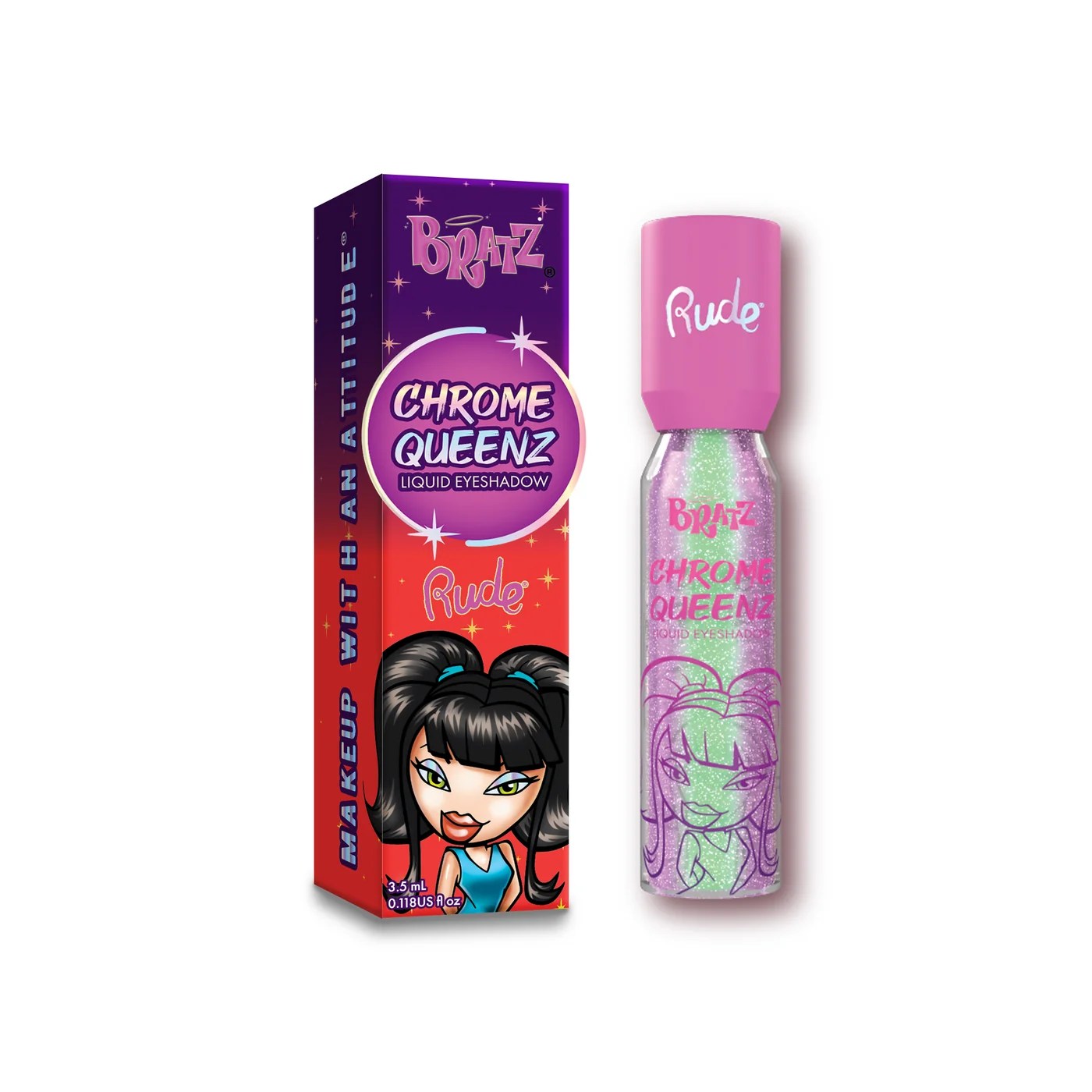 Rude Bratz Chrome Queenz Liquid Eyeshadow Funkalish