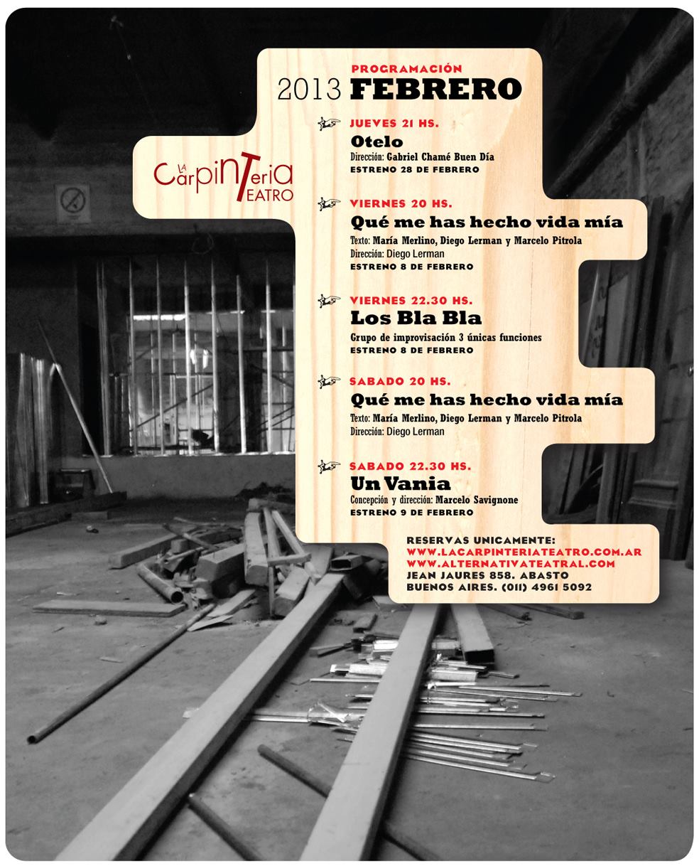 Programacion 2013 La Carpinteria La Carpinteria Teatro