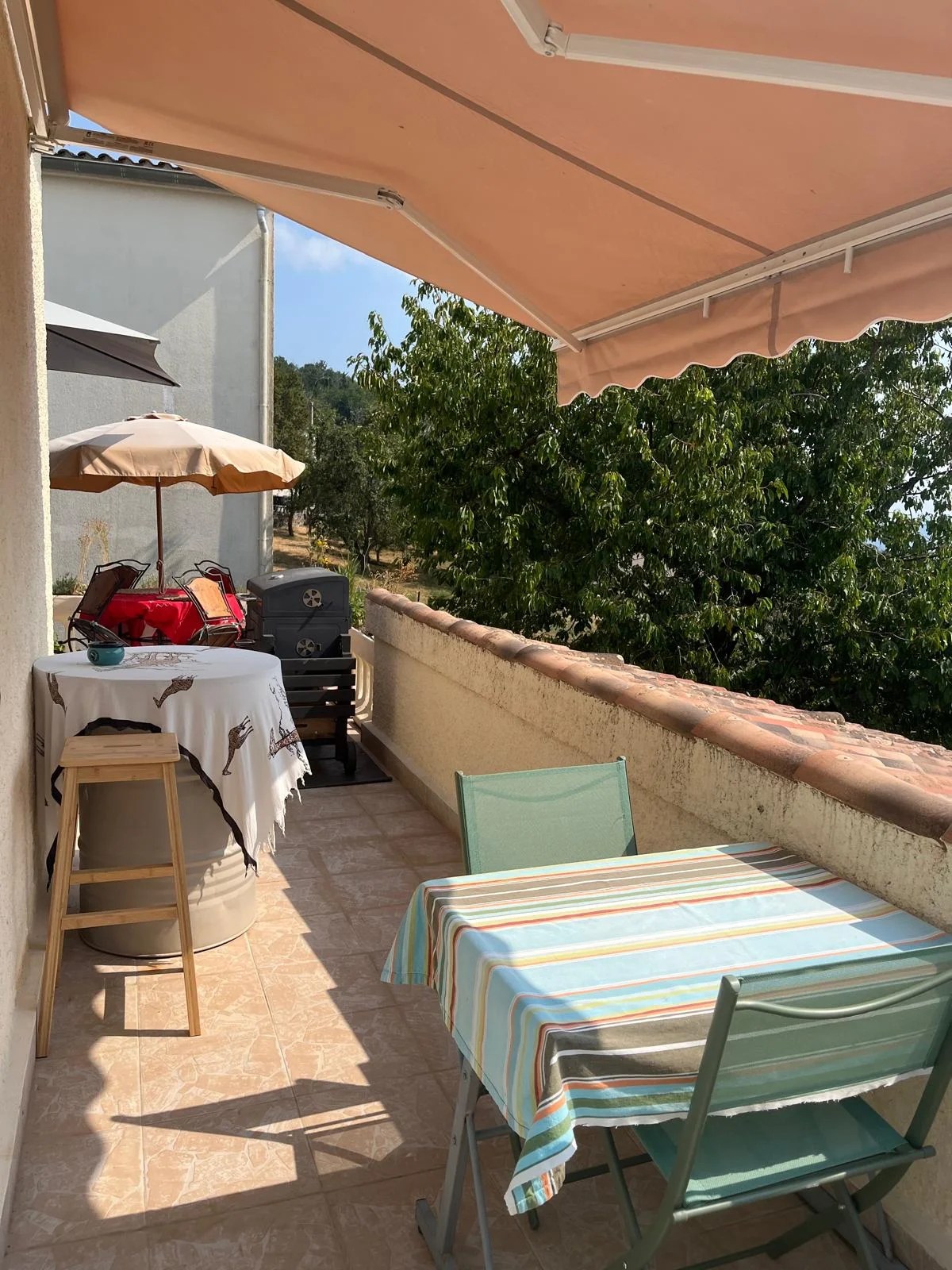 Vue terrasse séjour