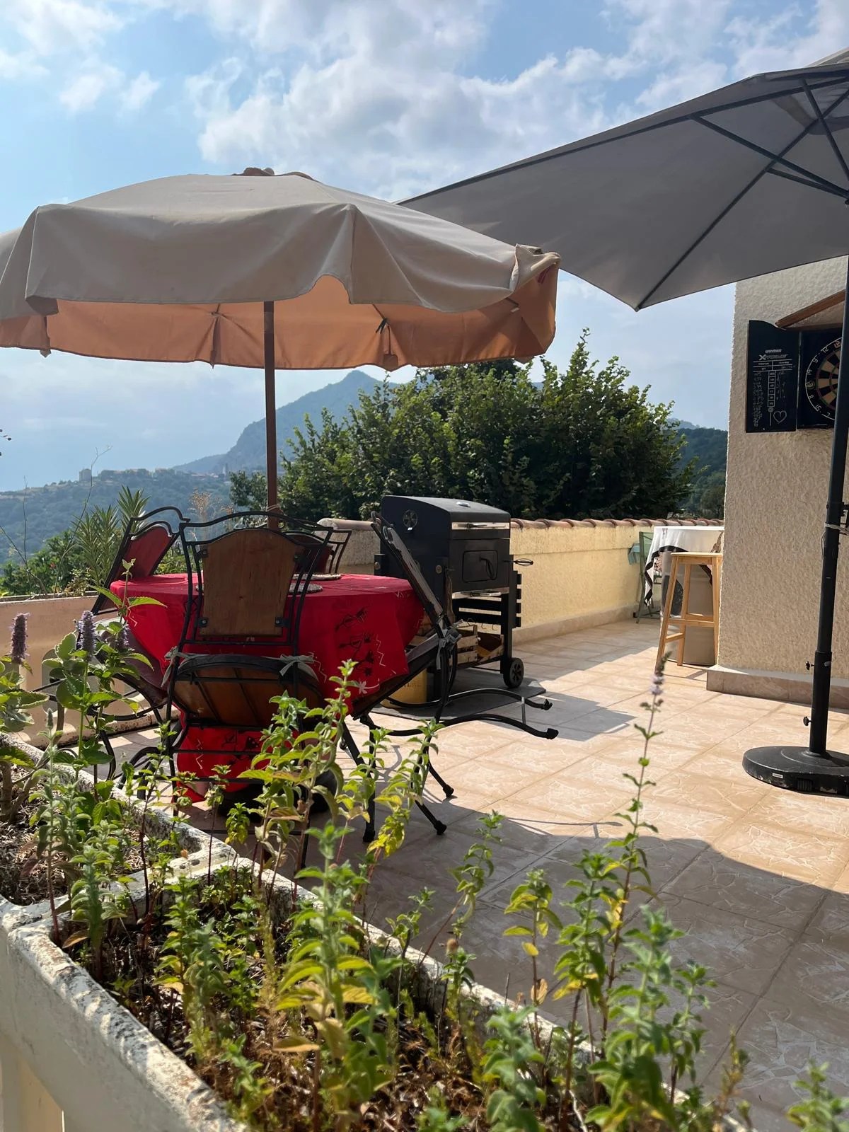 Table terrasse vue panoramique