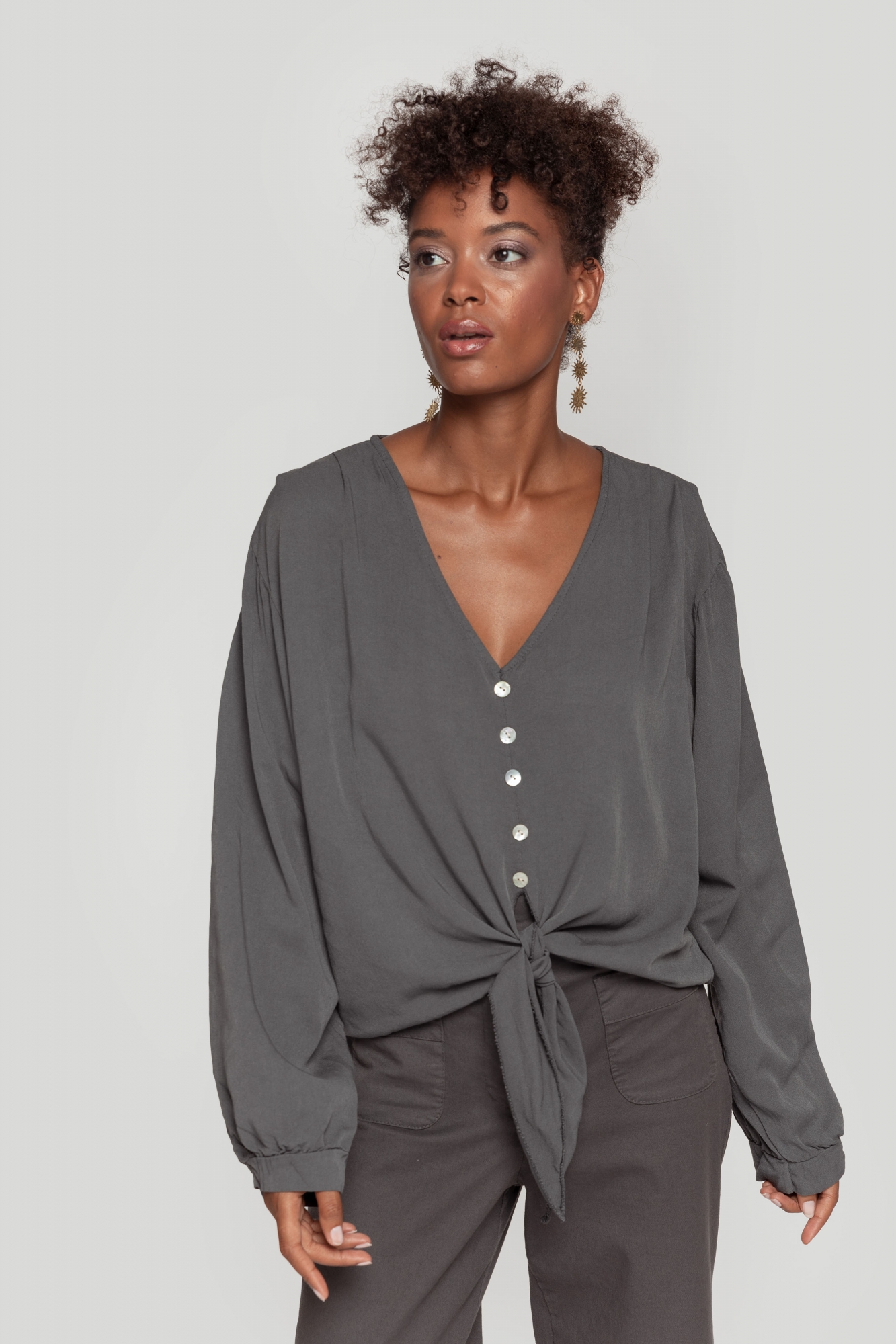 Blusa Uva Gris