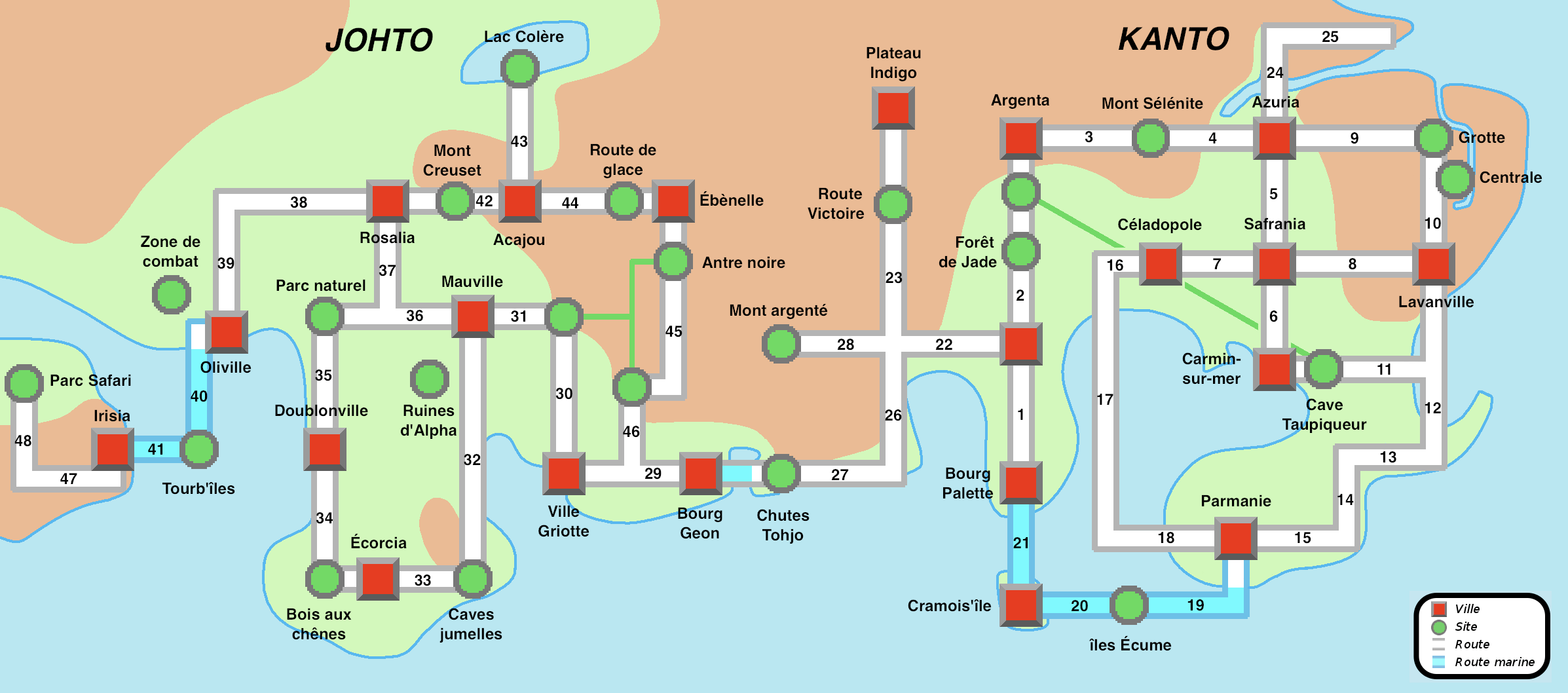 Jeux Vid O La Liste De Koukarus Colonie Du Web Map Pokemon Heartgold Soulsilver FR.