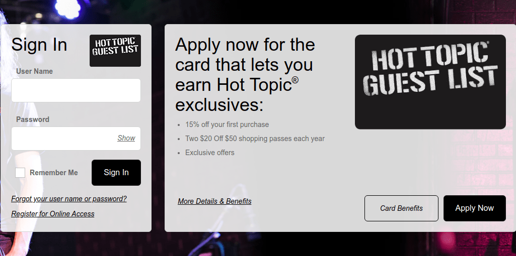 pic Pay Hot Topic Credit Card d comenity net hottopic hot topic credit card account login guide ladder io