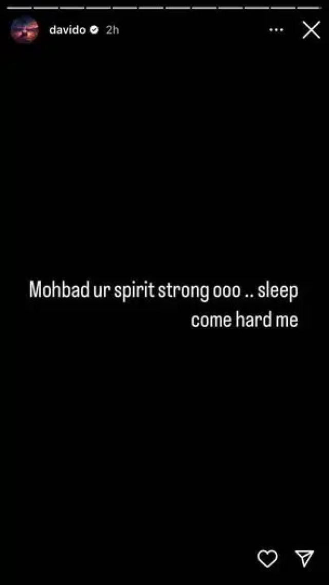 Mohbad: Davido says he can't sleep