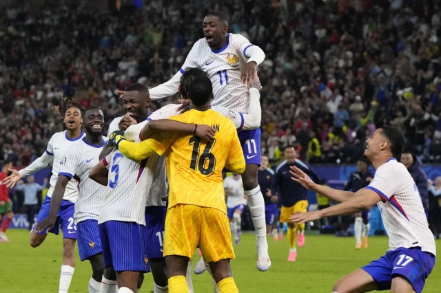 Portugal 0 (3) v (5) 0 France Ronaldo heading home as France beats Portugal in penalty shootout