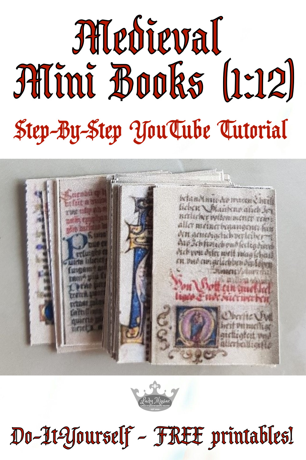 Mini Medieval Books - Ancient Treasures (Part 1) - Lady Miniac
