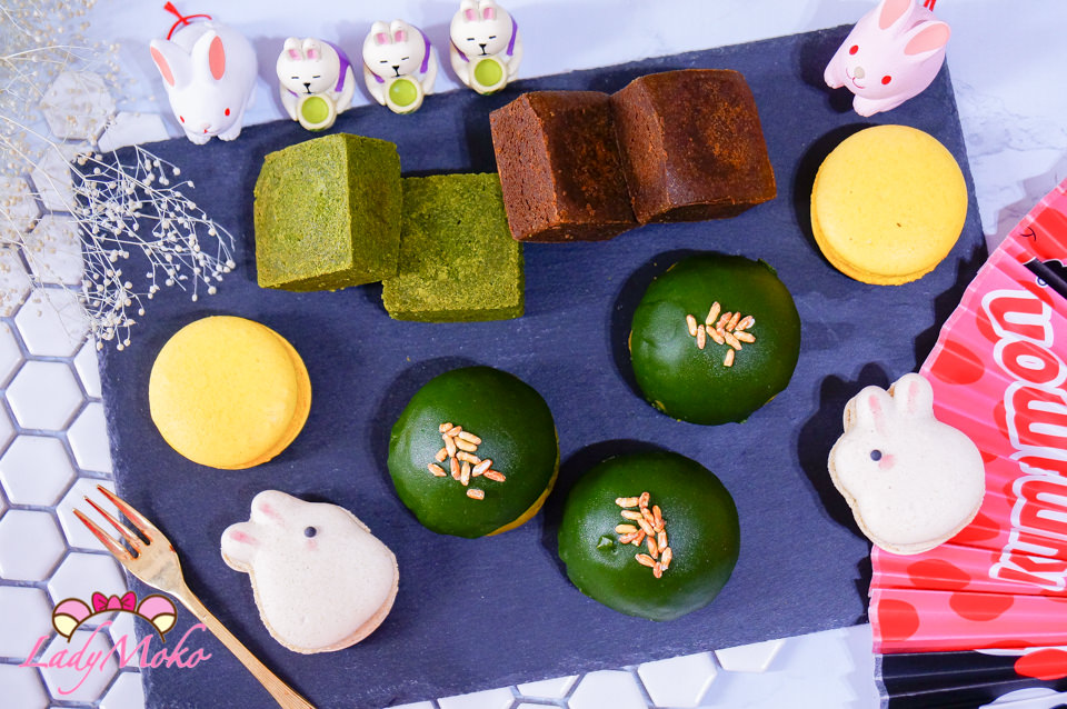 抹茶控中秋月餅推薦》兔思糖法式甜點,秒殺完售的抹茶蛋黃酥/抹茶焙茶鳳梨酥/療癒馬卡龍