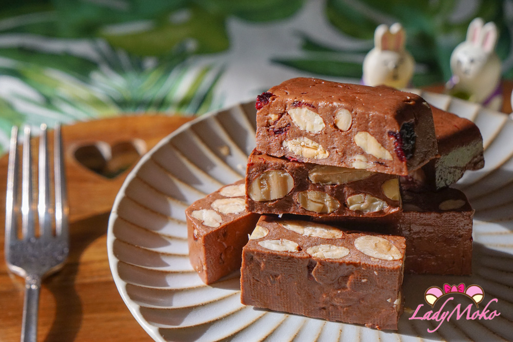 巧克力牛軋糖食譜做法 – 較高糖溫測試、口感心得分享（台式食譜）