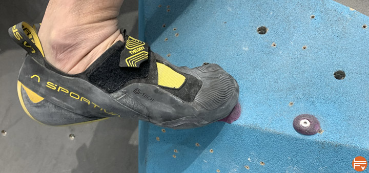 test des chaussons escalade theory de La Sportiva